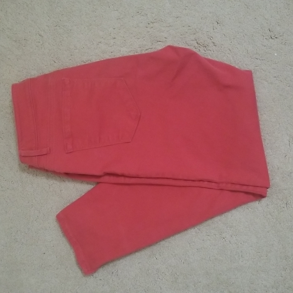 LOFT Ann Taylor Curvy Ankle Skinny Red jeans